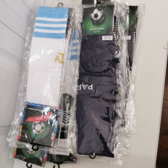 Kids(3~7 years) Football Socks Sport Soccer Knee High Socks (4pairs /$18) - Picture 6 of 11